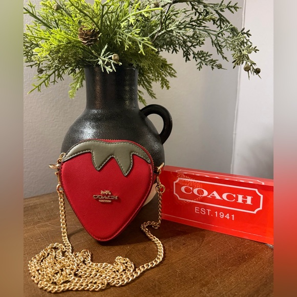 Coach Handbags - Coach Strawberry Pouch/Crossbody